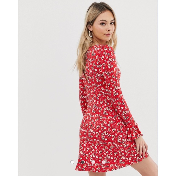 Free People Long Sleeve Floral Dress - Picture 3 of 7